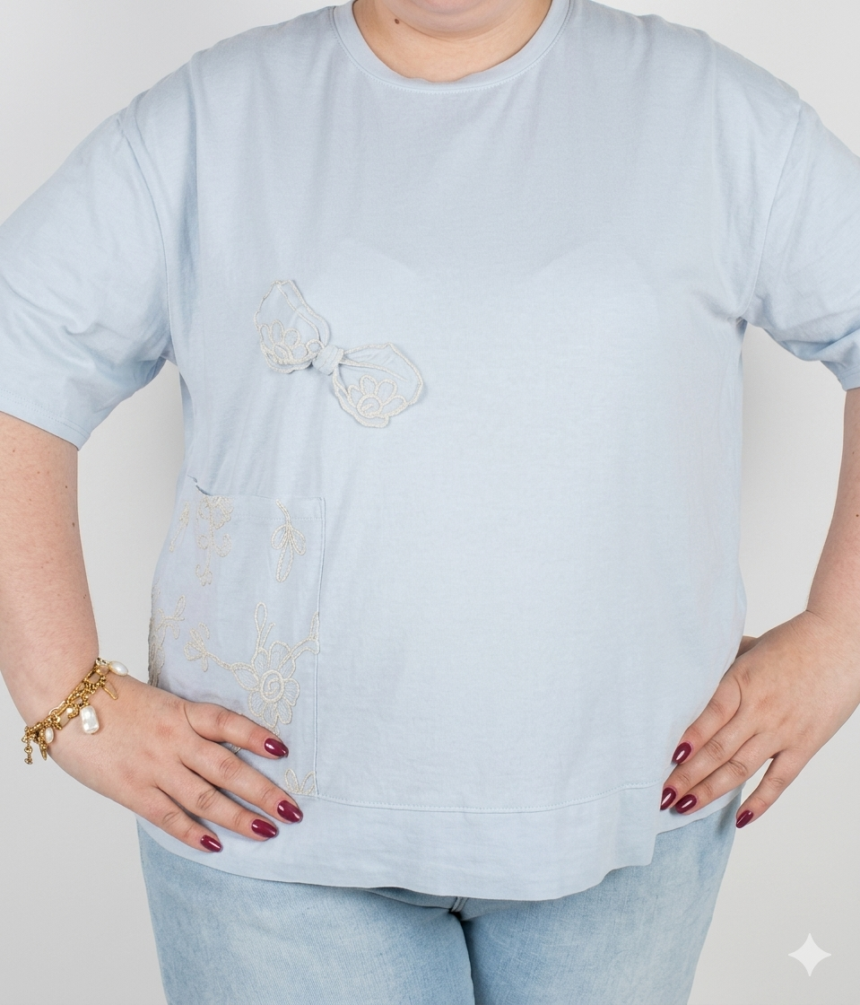 1000026840 t-shirt grande taille femme coton Style Chic