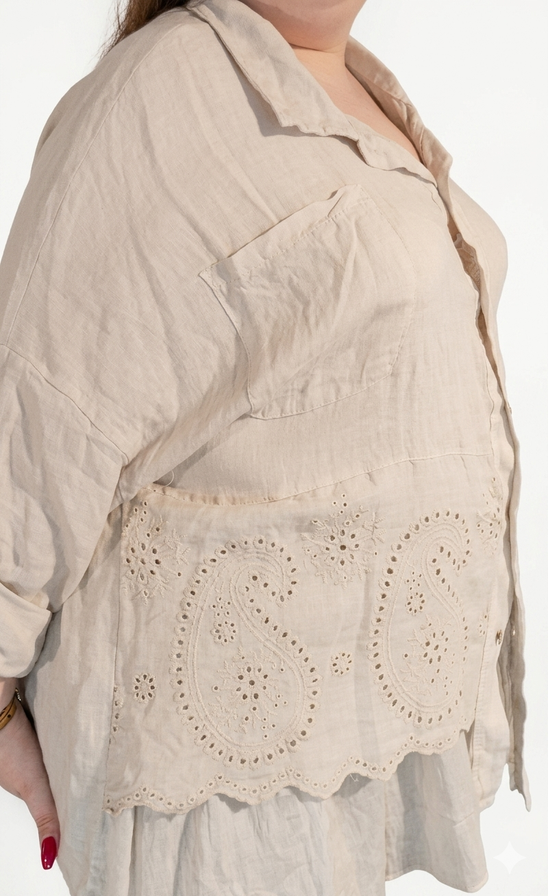 chemise grande taille femme coton Style Chic