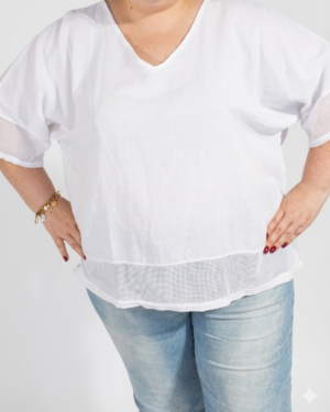 t-shirt grande taille femme coton Style Chic