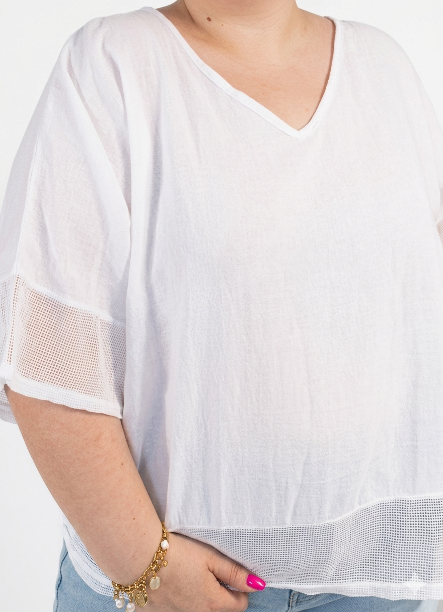 t-shirt grande taille femme coton Style Chic