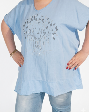 tunique grande taille femme coton Style Chic