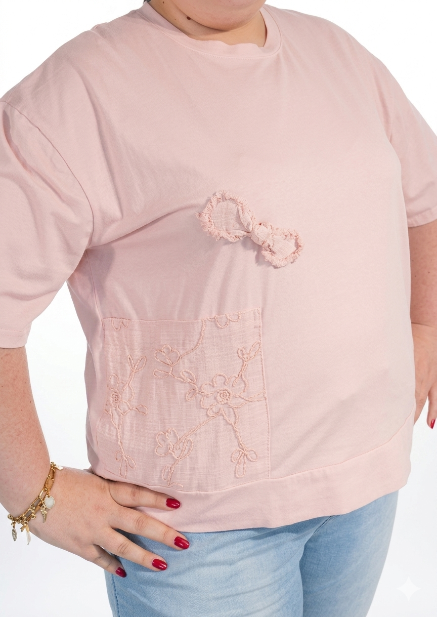 t-shirt grande taille femme coton Style Chic