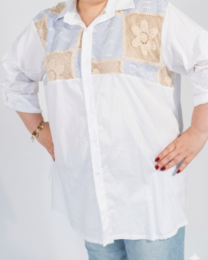 chemise grande taille femme coton Style Chic