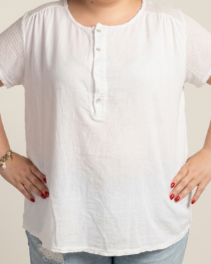 t-shirt grande taille femme coton Style Chic