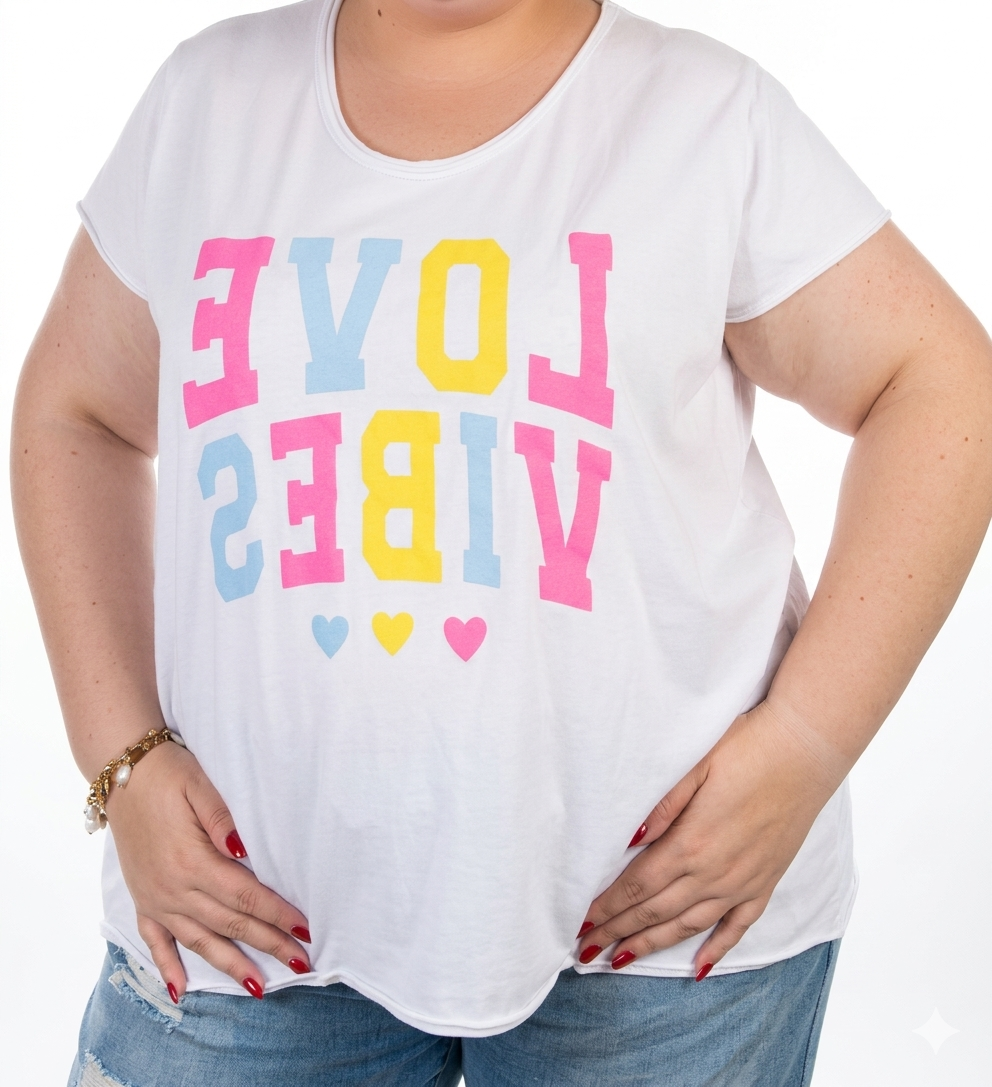 t-shirt grande taille femme coton Style Chic