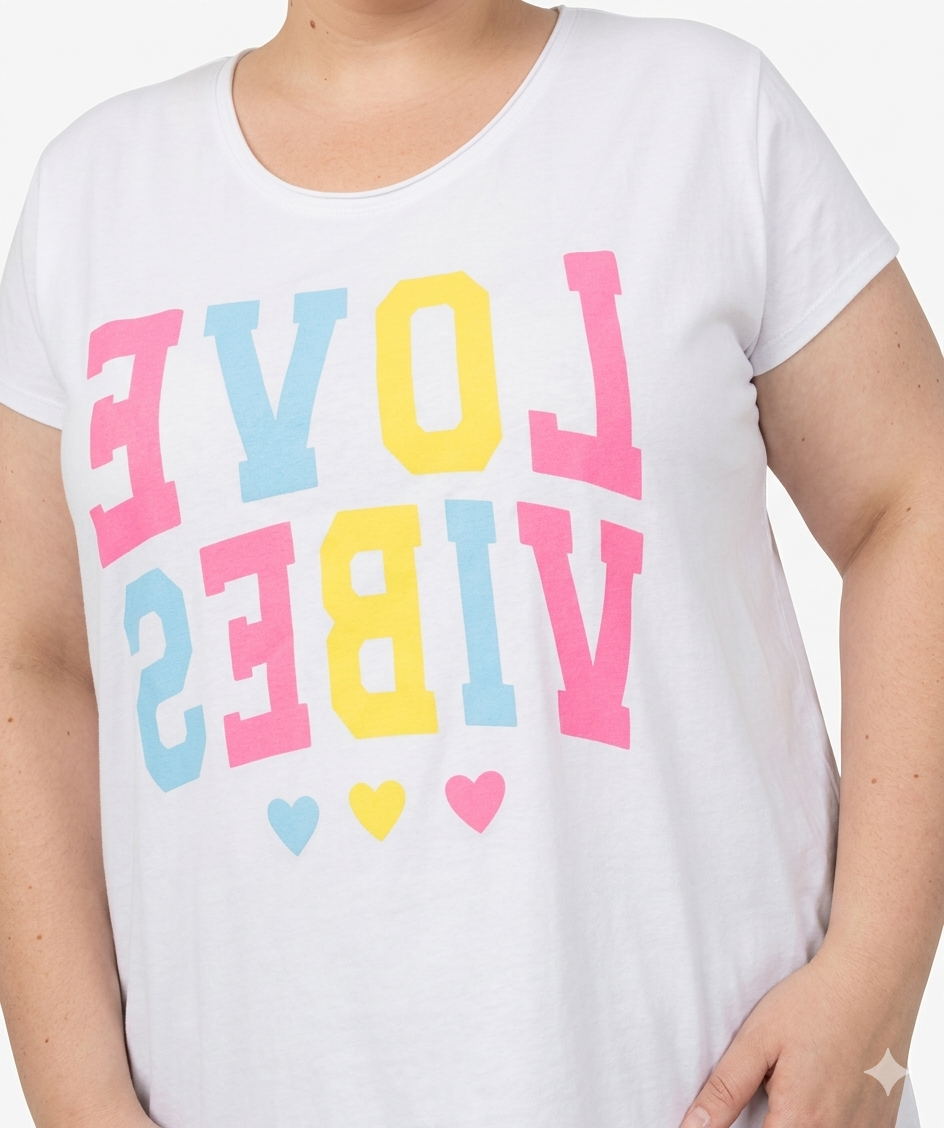 t-shirt grande taille femme coton Style Chic