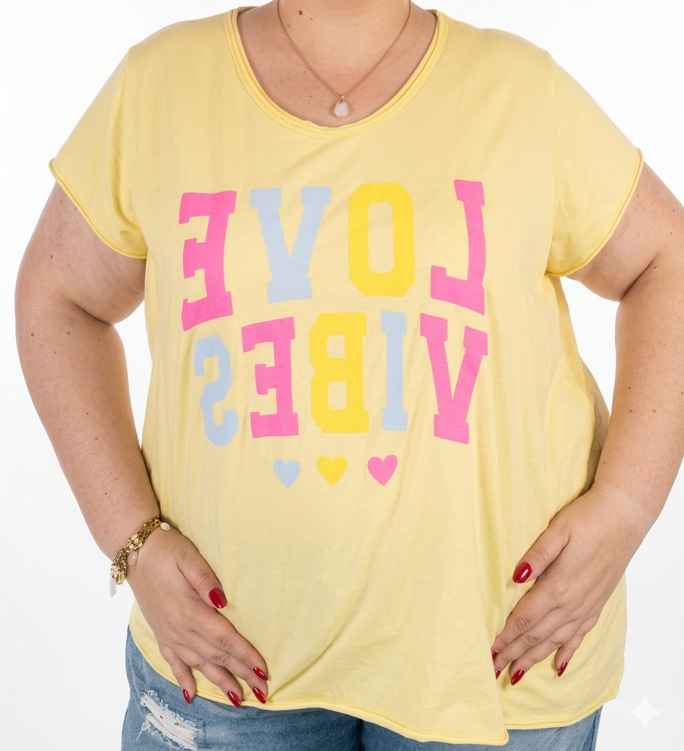 1000027089 t-shirt grande taille femme coton Style Chic