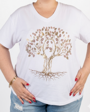 t-shirt grande taille femme coton Style Chic