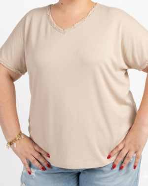 t-shirt grande taille femme coton Style Chic