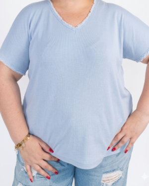 t-shirt grande taille femme coton Style Chic