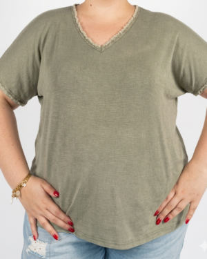 t-shirt grande taille femme coton Style Chic