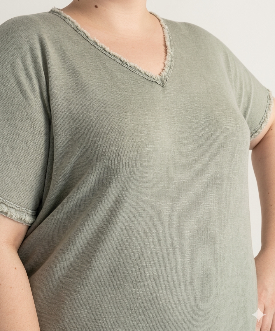 t-shirt grande taille femme coton Style Chic