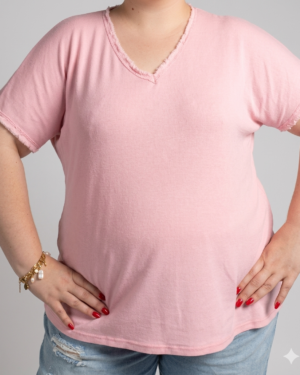t-shirt grande taille femme coton Style Chic