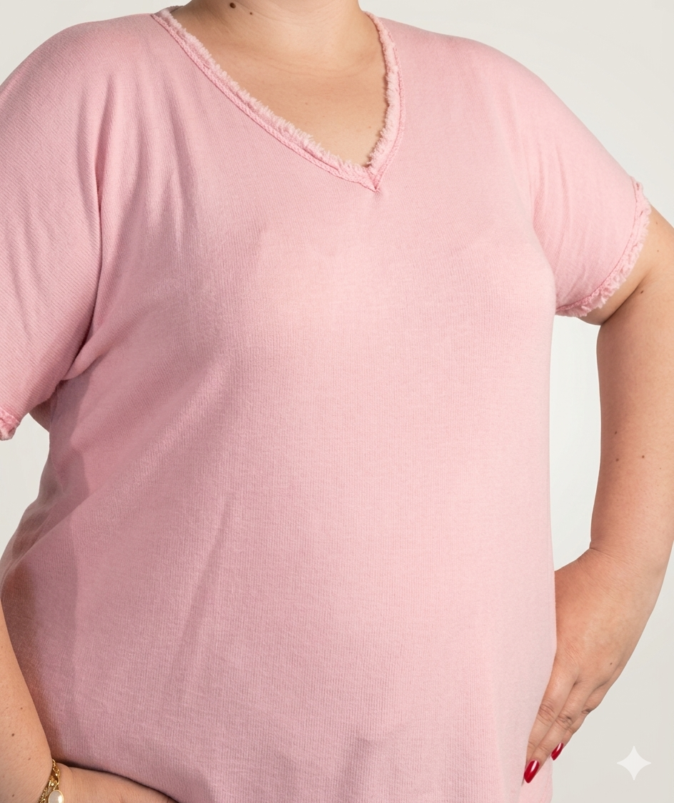 t-shirt grande taille femme coton Style Chic