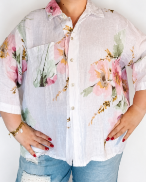 chemise grande taille femme coton Style Chic