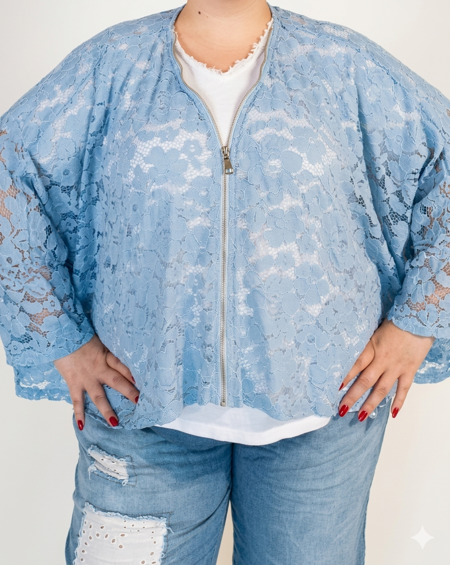 1000027121 gilet grande taille femme coton Style Chic