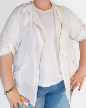 veste grande taille femme coton Style Chic