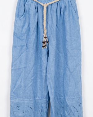 pantalon grande taille femme coton Style Chic