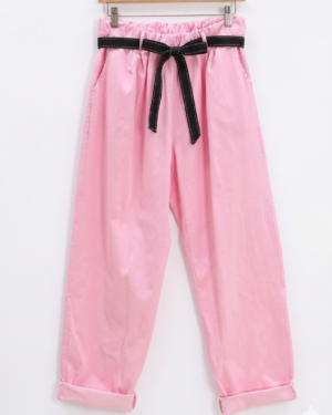pantalon grande taille femme coton Style Chic