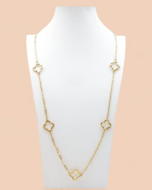 collier acier inoxydable doré femme Style Chic