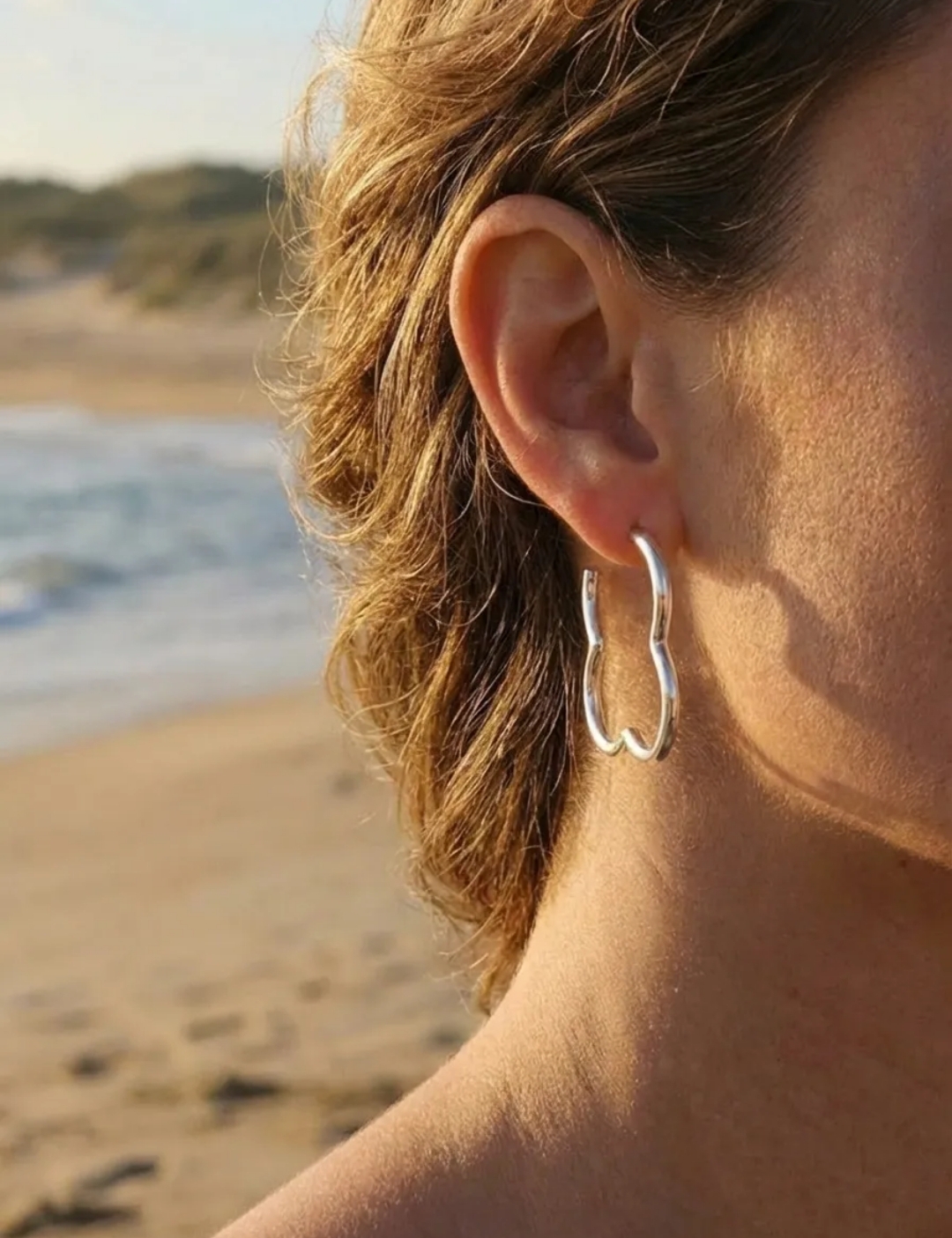 Boucles trèfléa boucles d'oreilles acier inoxydable argentées femme Style