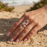 Bague camélia