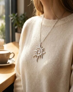 collier acier inoxydable argenté femme Style Chic