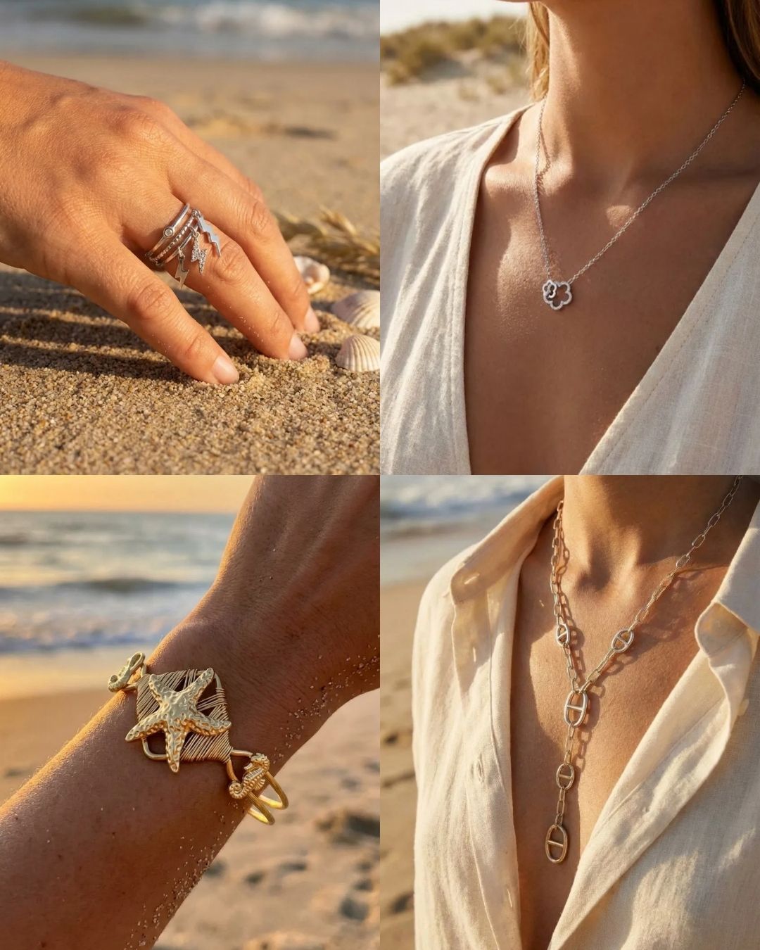 bijoux acier inoxydable femme dorés argentés Style Chic