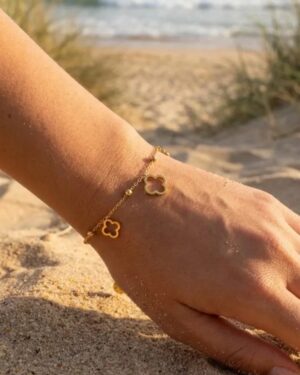 bracelet acier inoxydable doré femme Style Chic