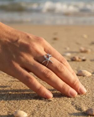 bague acier inoxydable argentée femme Style Chic