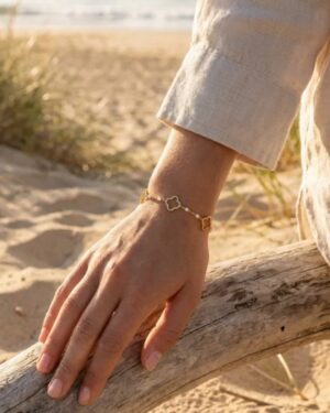 bracelet acier inoxydable doré femme Style Chic