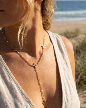 collier acier inoxydable doré femme Style Chic