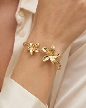 bracelet acier inoxydable doré femme Style Chic