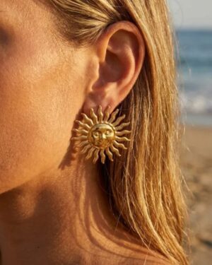 boucles d'oreilles acier inoxydable dorées femme Style Chic Bijoux argentés