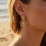 Boucles d'oreilles fleurine