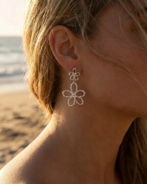 boucles d'oreilles acier inoxydable argentées femme Style Chic