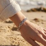 Jonc maille marine
