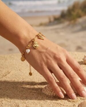 bracelet acier inoxydable doré femme Style Chic