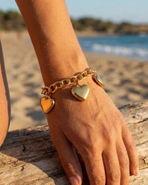 bracelet acier inoxydable doré femme Style Chic