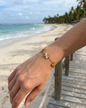 bracelet acier inoxydable doré femme Style Chic