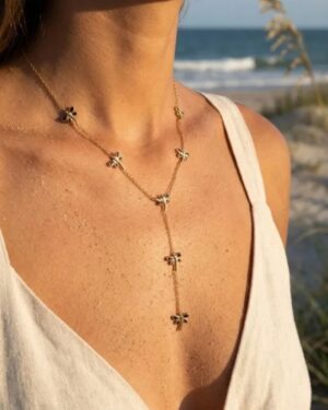 collier acier inoxydable doré femme Style Chic