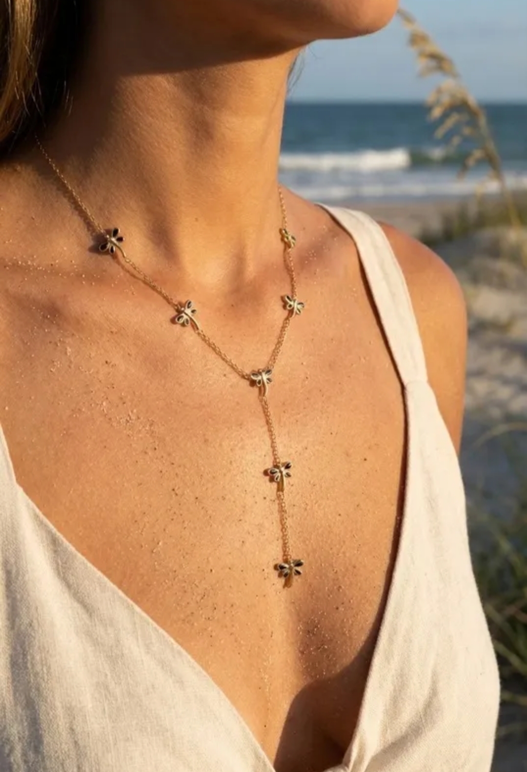 collier nova collier acier inoxydable doré femme Style Chic