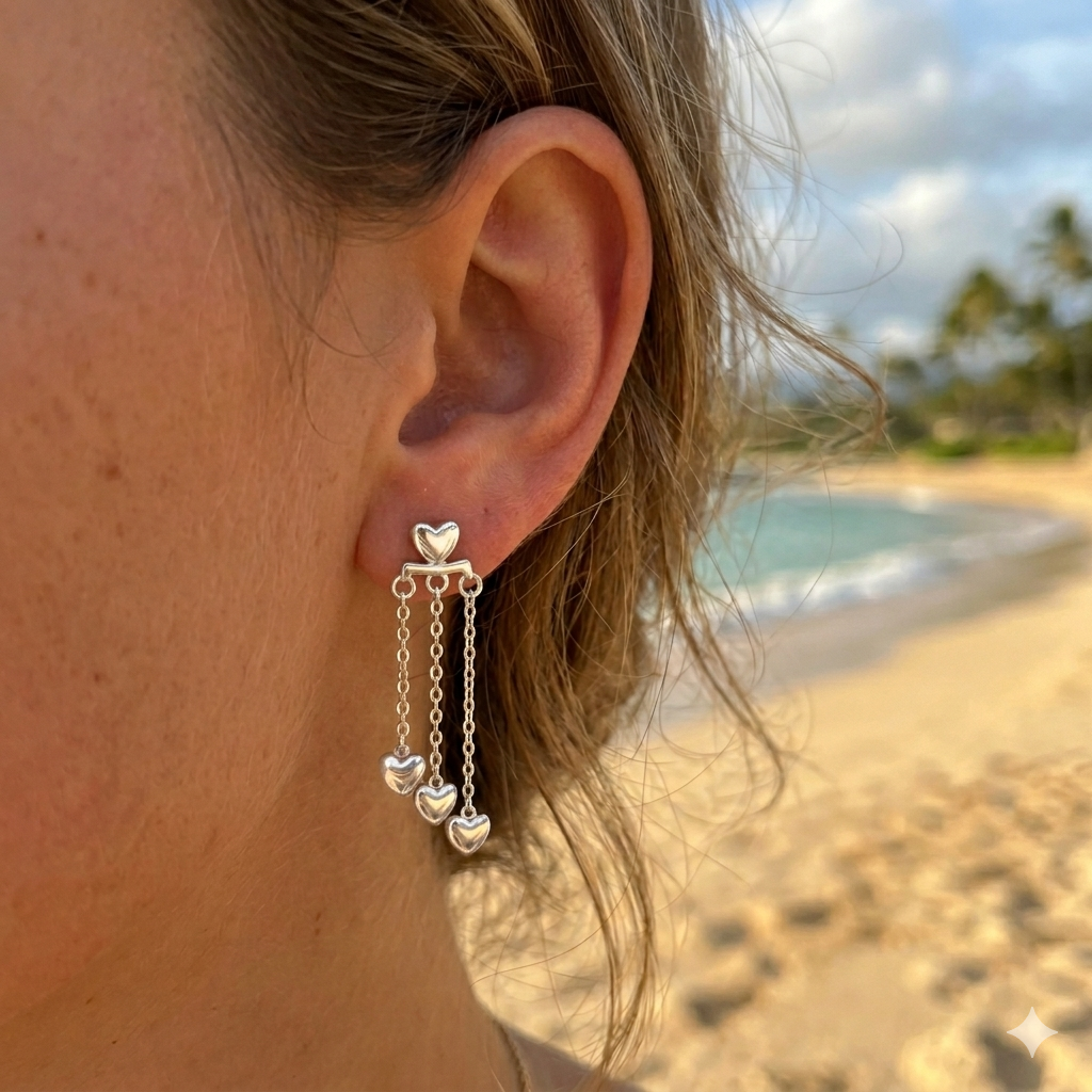 cora A boucles d'oreilles acier inoxydable argentées femme Style Chic