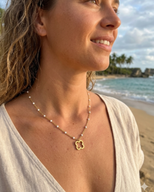 collier acier inoxydable doré femme Style Chic