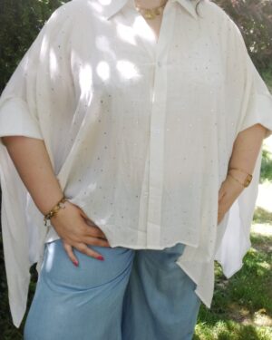 chemise grande taille femme coton Style Chic